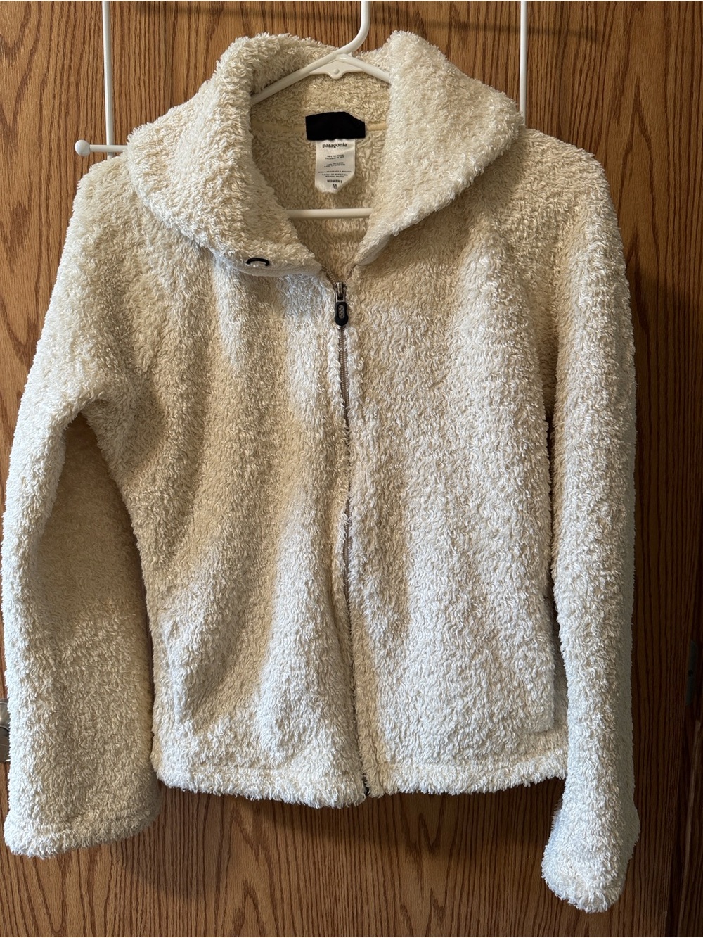 Patagonia Synchilla High Pile Cream Sherpa Fleece Jacket Women’s M